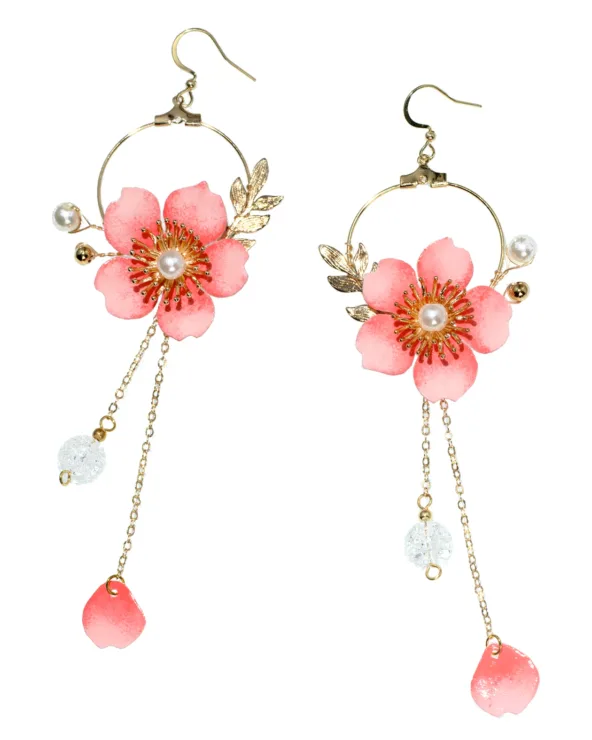 cherry-blossom-moon-earrings-upcyclewithjing-domeupcycling